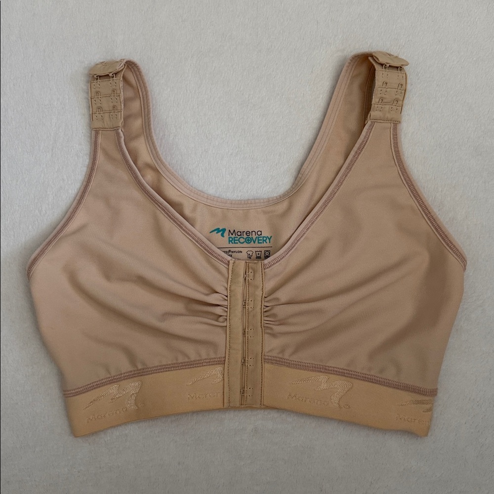 Marena Recovery | Post-Surgical FlexFit Shirred Classic Wire-Free Bra Beige 3436